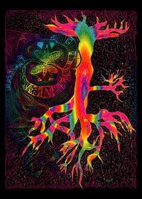 Fantasy Psychedelic Tree