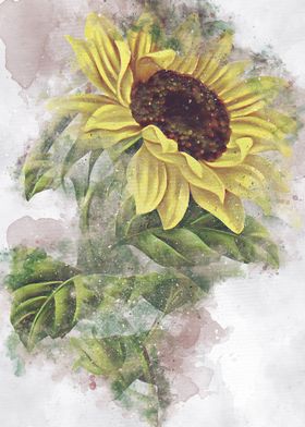 sun flowers art 4