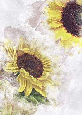 sun flowers art 5