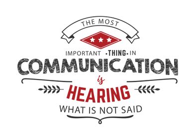 communication is hearing 