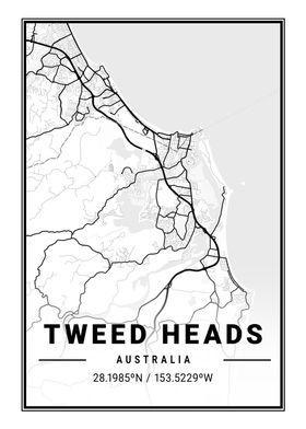 Tweed Heads Light City Map