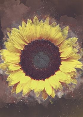 sun flowers art 6