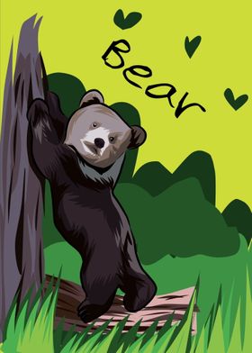 bear in illustration 