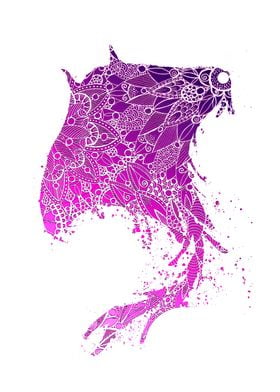 Purple Mandala Sting Ray