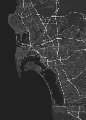 San Diego USA Map