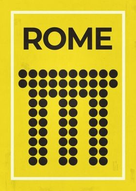 Rome city poster