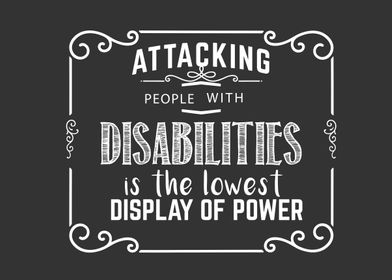 people with disabilities