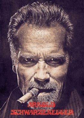 thumbnail image 2 of Arnold Schwarzenegger With Cigar Pop Art Poster – 20x30 Wall Art Print 2 of 6