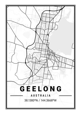 Geelong Light City Map