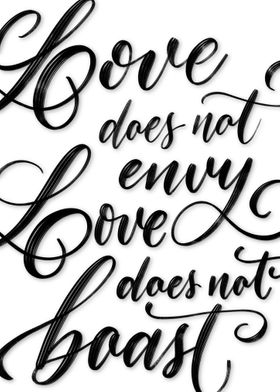 Love Does Not Envy