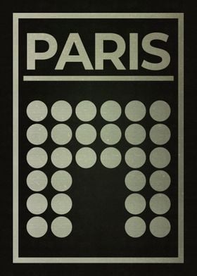 Paris city poster