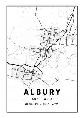 Albury Light City Map