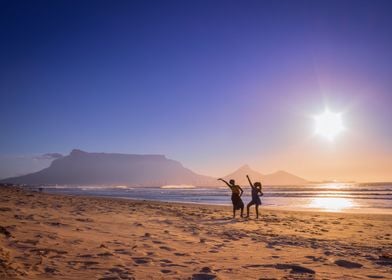 Dancing on the beach 