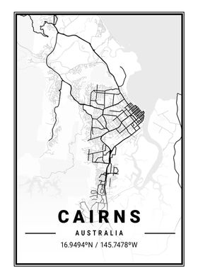 Cairns Light City Map