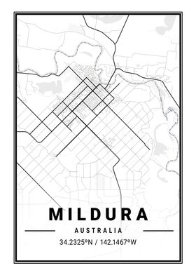 Mildura Light City Map