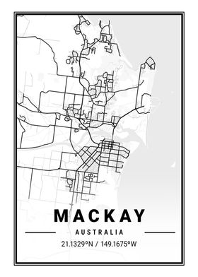Mackay Light City Map