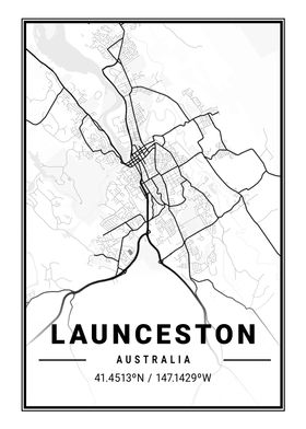 Launceston Light City Map