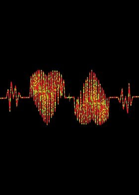 Beautiful heartbeat love