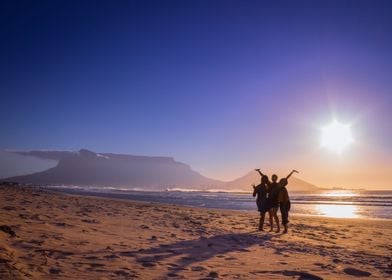 Dancing on the beach 