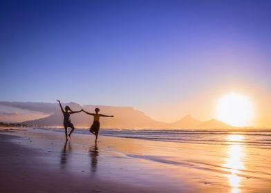 Dancing on the beach 