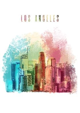 Los Angelese City Poster