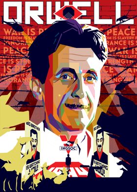 Orwell 1984 War Peace Giant Poster Art Print 