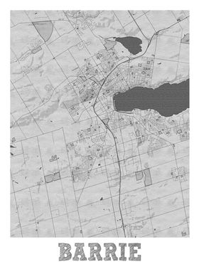 Barrie Pencil Street Map