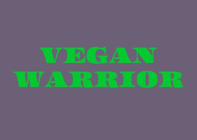 Vegan Warrior Fun Text Art