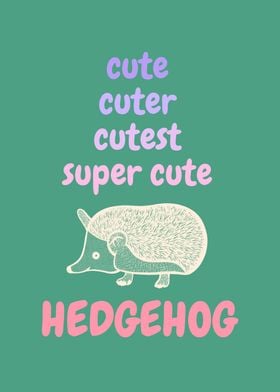 Super Cute Hedgehog Design