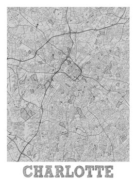 Charlotte Pencil StreetMap