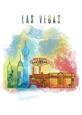 Las Vegas City Poster