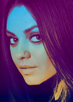 Mila Kunis Pop Art