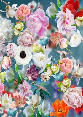 Abstract floral background