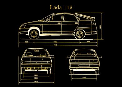 Lada 112 Blueprint gold 