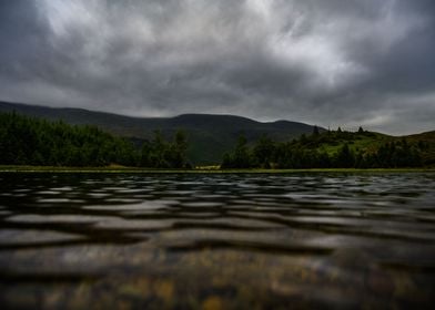 Lake View of Mountains