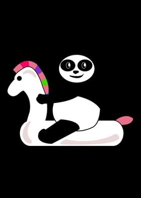 Panda Riding Unicorn