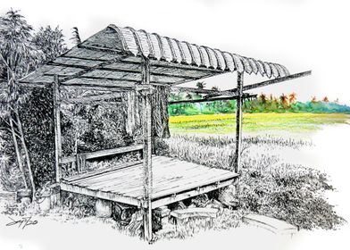 gazebo padi field