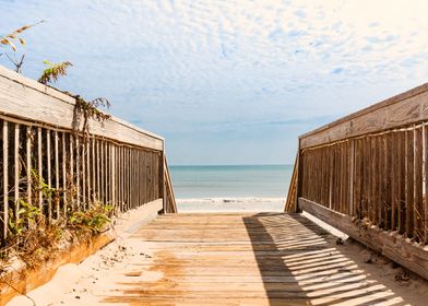 Wooden Walkway Leading To 