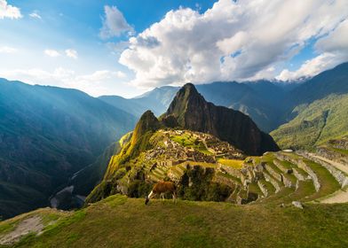 Machu Picchu at sunset