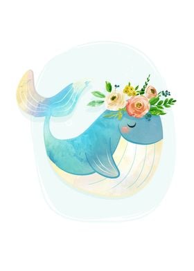 Cute Whale illustration