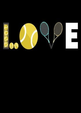 Tennis Love Racket Ball