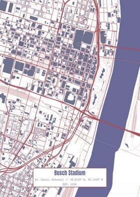 Busch Stadium Map