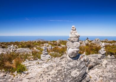 Man made Stone piles