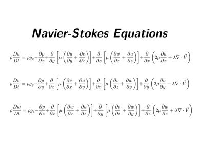 Navier Stokes Equations