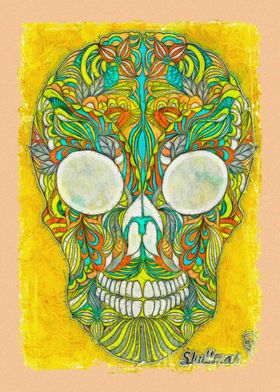 Colored Sugar Skull Image