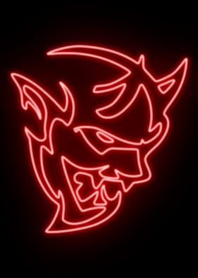 Demon Neon Sign