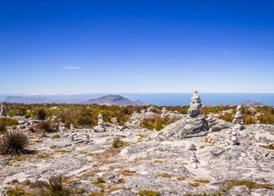 Man made Stone piles