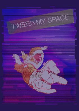 Astronaut Glitch Space