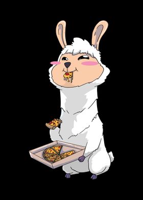 Pizza Llama Kawaii Anime I