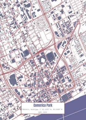 Comerica Park Map